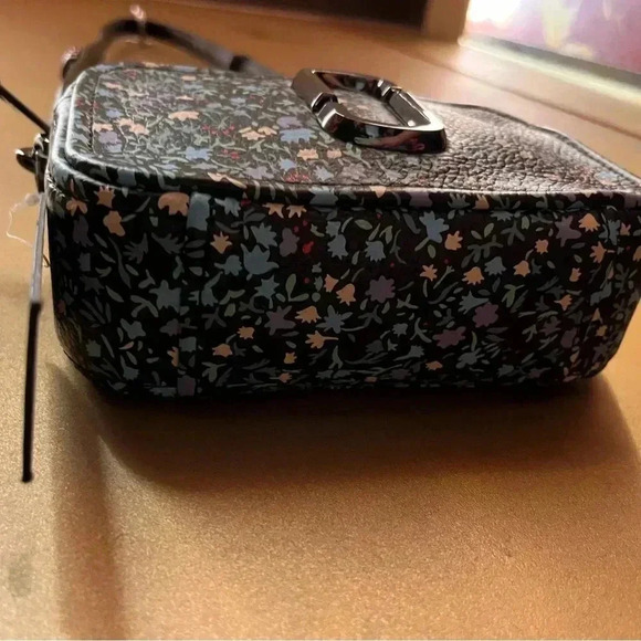NWT Marc Jacobs Softshot Crossbody Bag Black Multi Floral - Picture 6 of 8